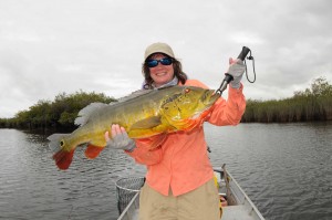 Me and my 12-pounder, which is .5 pounds shy of Mark's biggest.  Arg.